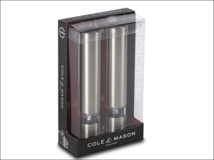 Cole & Mason Salt & Pepper Mill Set Chiswick Electronic Gift Set H3057480