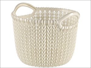Curver Storage Basket Knitted Basket Round Oasis White 3L 229293