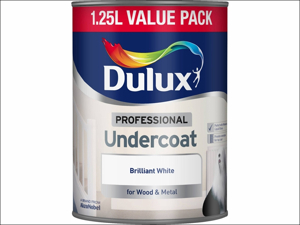 Dulux Undercoat Paint Professional Undercoat Pure Brilliant White 1.25L