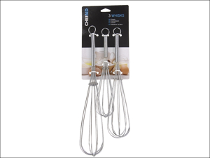 Chef Aid Balloon Whisk Whisks 8-10in Set of 3 10E00631