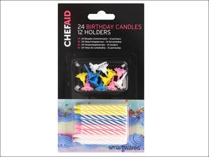 Chef Aid Birthday Candle Birthday Candles x 24 10E03597