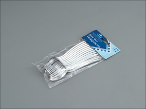 Essential Plastic Cutlery Plastic Teaspoon Silver x 12 PLT12SV
