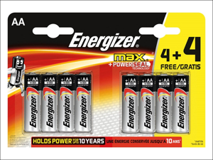 Energizer Standard Batteries Energizer Max AA 4+4 Pack S15267