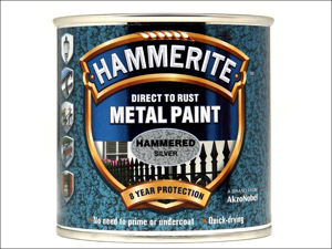 Hammerite Metal Hammered Paint Direct To Metal Hammered Silver 750ml