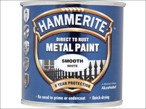 Hammerite Metal Smooth Paint Direct To Metal Smooth White 250ml