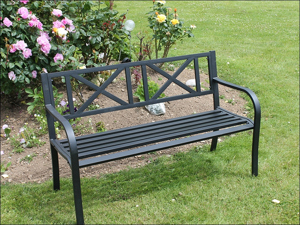 Home Hardware Outdoor Bench Seat Steel Park Bench 2 Seater