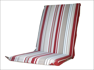 Home Hardware Outdoor Chair Cushion Valanced 5 Position Cushion Red Stripe
