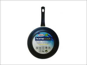 Home Cook Frying Pan Non-Stick Frying Pan Enamel Steel 24cm Cream HH0150