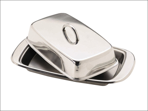 Kitchen Craft Butter Dish Butter Dish & Cover Stainless Steel KCBUT