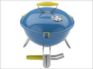 Landmann Charcoal Barbecue Piccolino BBQ + Tongs 36cm Azure Blue 31381