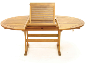 Mir Wooden Table Turnbury Acacia Extendable Round Table 110102