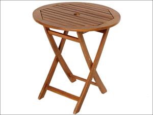 Mir Wooden Table York Acacia Round Folding Table 70cm 110100