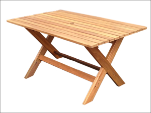 Mir Wooden Table Homestead Cross Leg Table 150 x 90cm 110106