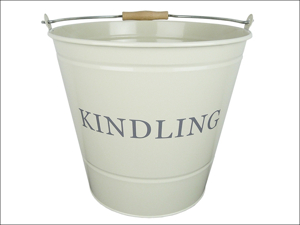 Manor Reproductions Log Basket Kindling Bucket Cream Large 0348