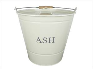Manor Reproductions Ash Carrier Ash Bucket With Lid Cream 0349