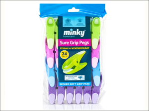 Minky Clothes Pegs Sure Grip Pegs x 24 VT86693F09