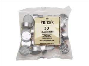 Prices Tealight Candle Tealights Bag White x 30 (4 Hour) TE301228