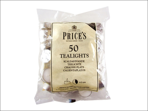 Prices Tealight Candle Tealights Bag White x 50 TE041628