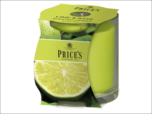 Prices Scented Candle Cluster Jar Lime & Basil PCJ010690