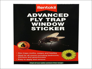 Rentokil Fly Killer Window Fly Sticker x 4 FW35