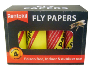 Rentokil Fly Paper Fly Papers x 4 FF40